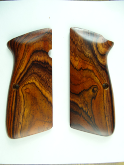 Hi-Power AAA cocobolo wood grips, smooth