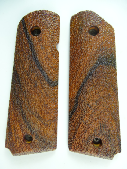 1911 AAA cocobolo wood grips, stippled checkering