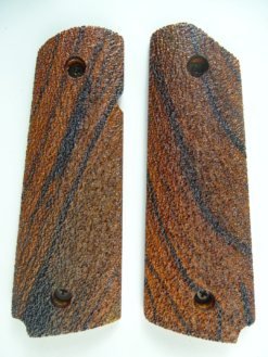 1911 AAA cocobolo wood grips, stippled checkering